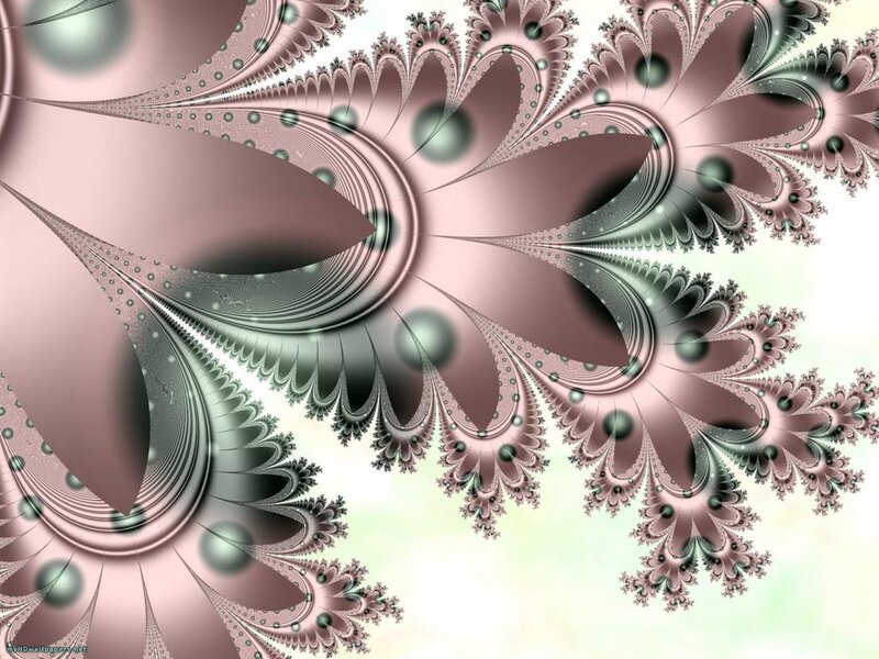 Fractal Flower Pattern — Pink, Calm