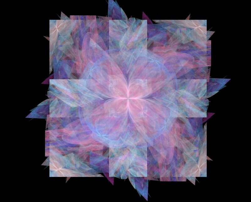 Fractal Flower Pattern — Pink, Ethereal, Abstract, Colorful