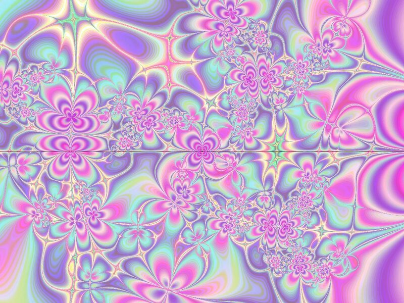 Fractal Flower Pattern — Pink, Hypnotic, Abstract