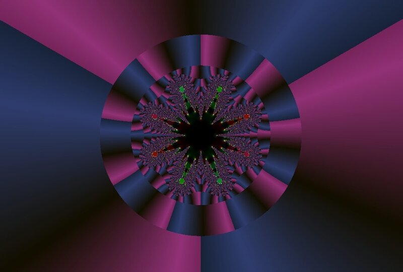 Fractal Flower Pattern — Purple, Hypnotic, Abstract, Circle