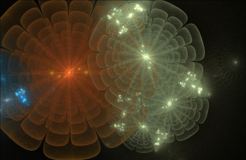 Fractal Flower Patterns — Orange