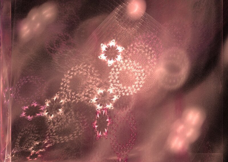 Fractal Flower Patterns — Pink