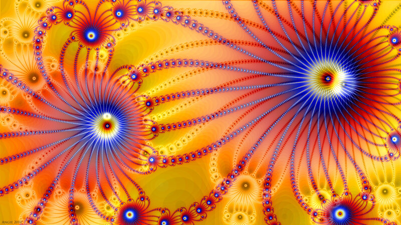 Fractal Flower Patterns — Yellow