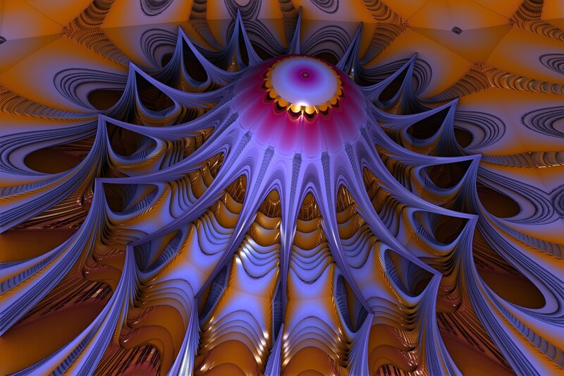 Fractal flower structure