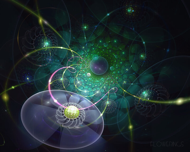 Fractal Flower Structures — Green