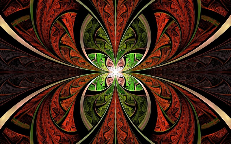 Fractal flower tunnel