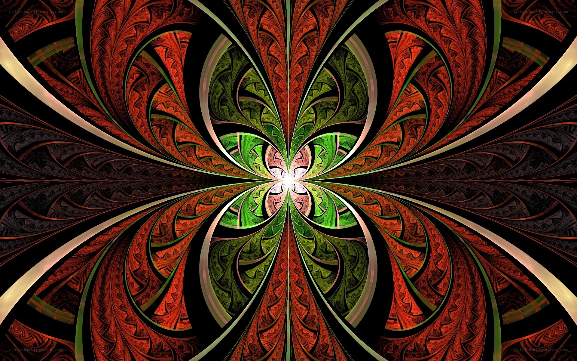 Fractal flower tunnel