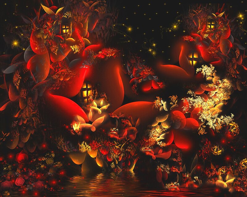 Fractal Flower Village