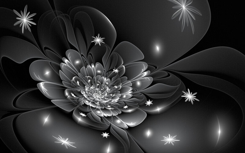 Fractal Flower with Stars