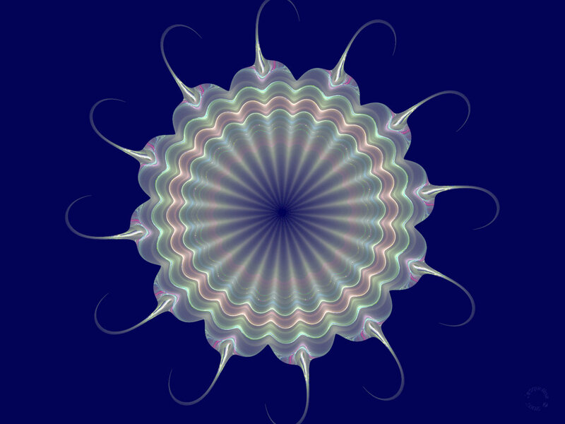 Fractal flower with tentacles