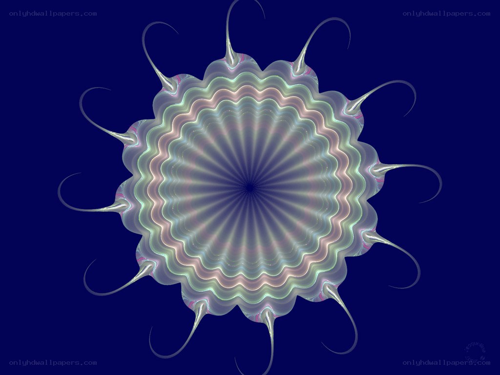 Fractal flower with tentacles