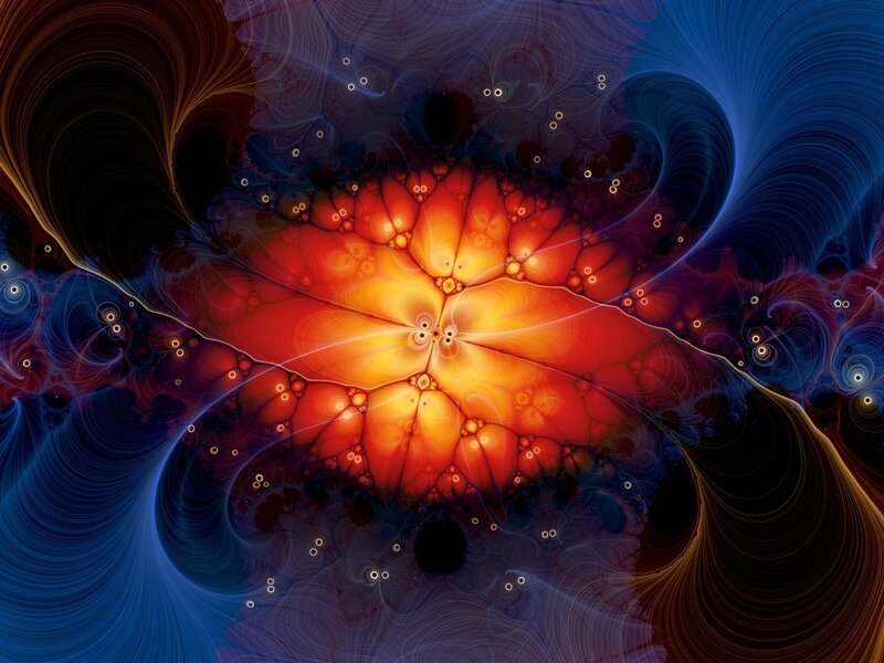 fractal flower with vibrant colors