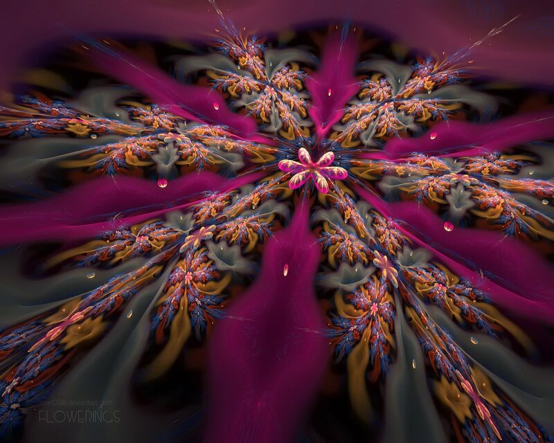 Fractal Flowering Art