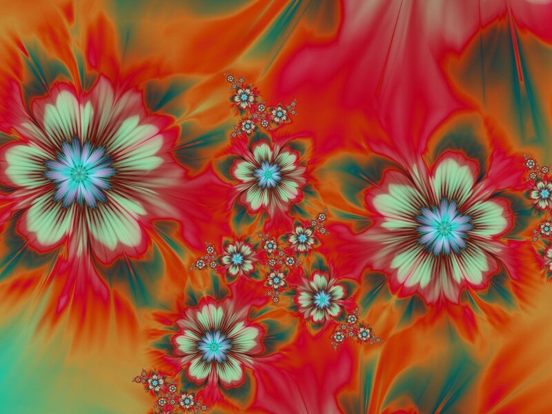 Fractal Flowers — Red