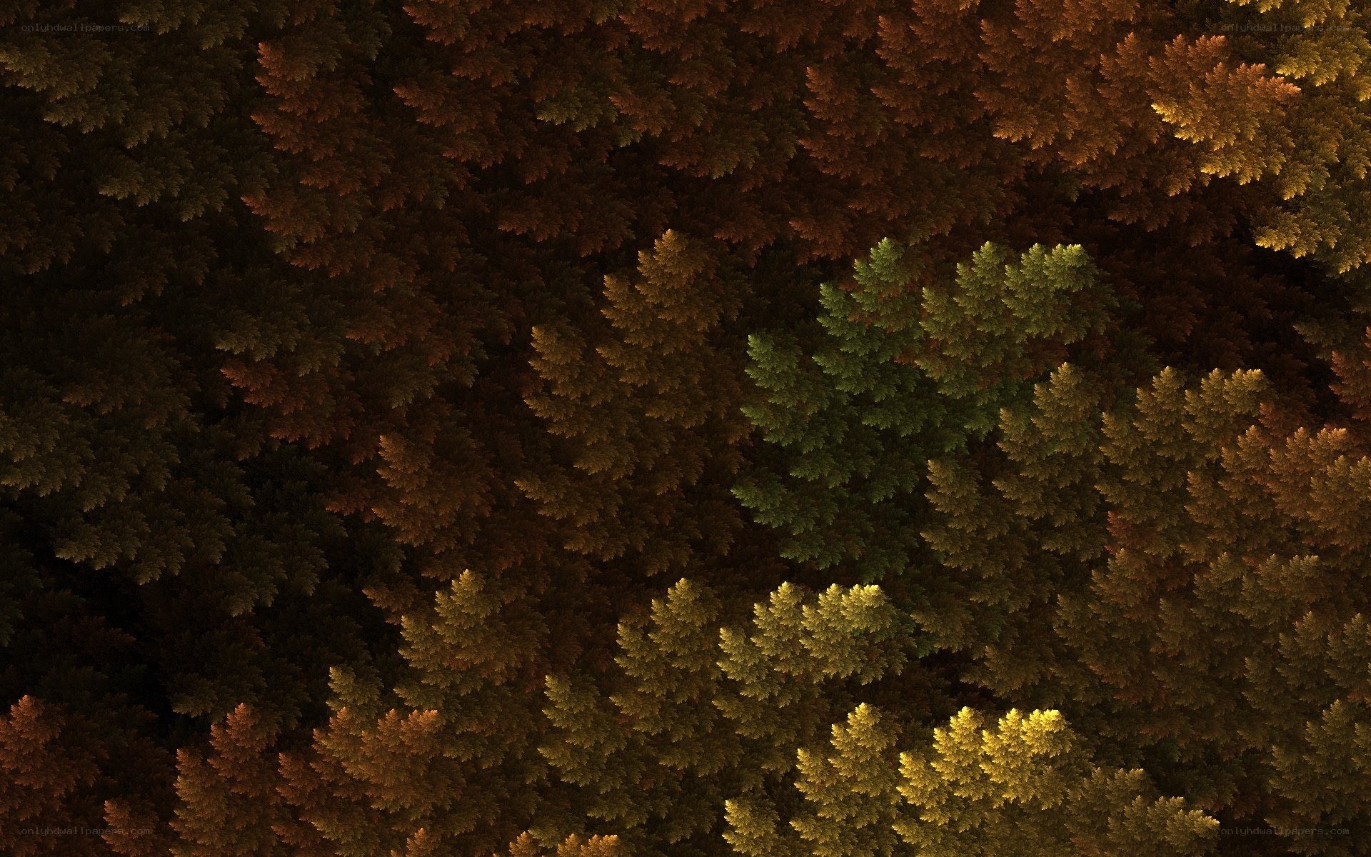 Fractal forest canopy