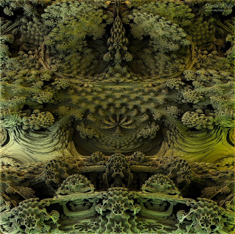 Fractal forest ceiling