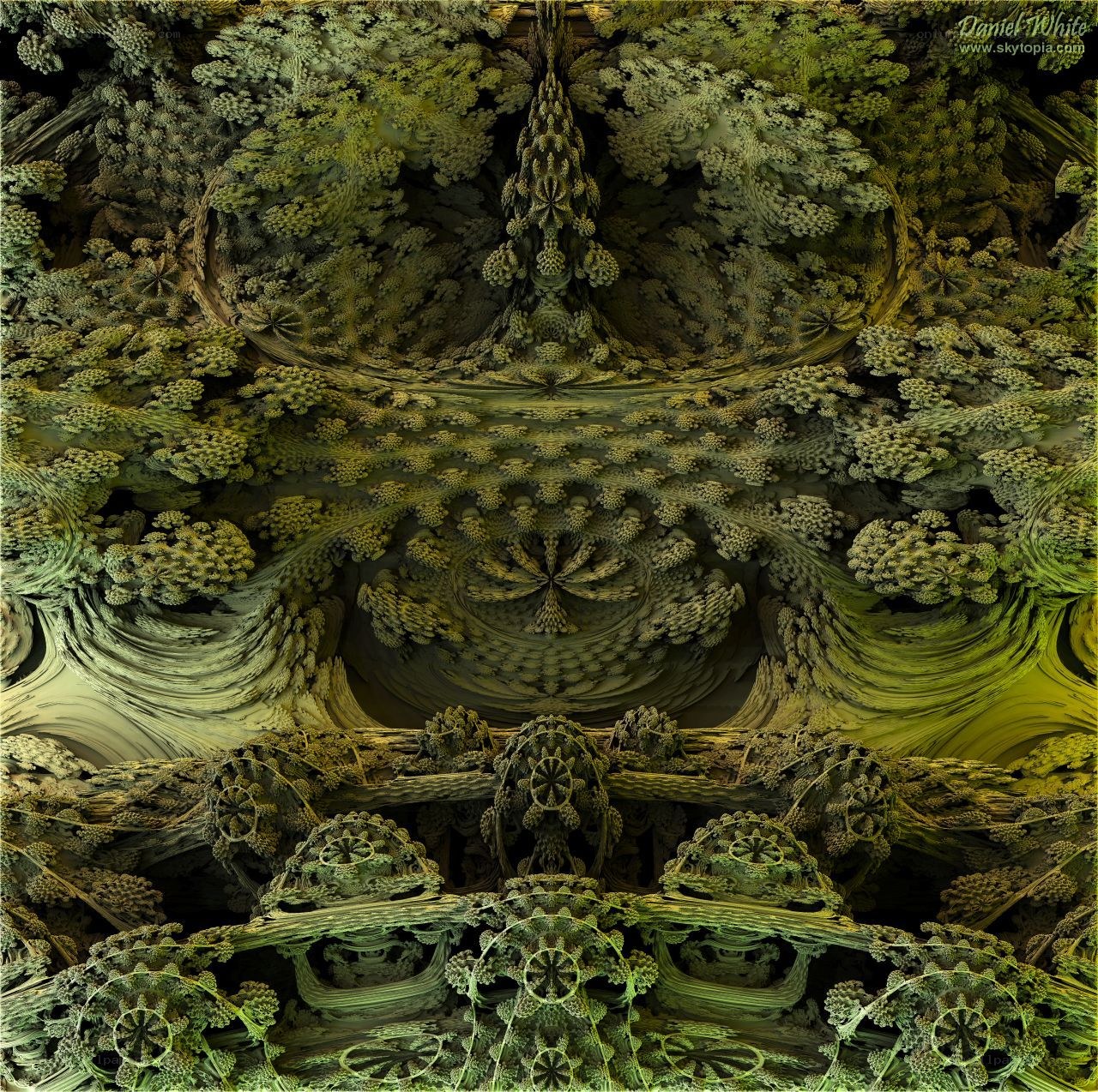 Fractal forest ceiling