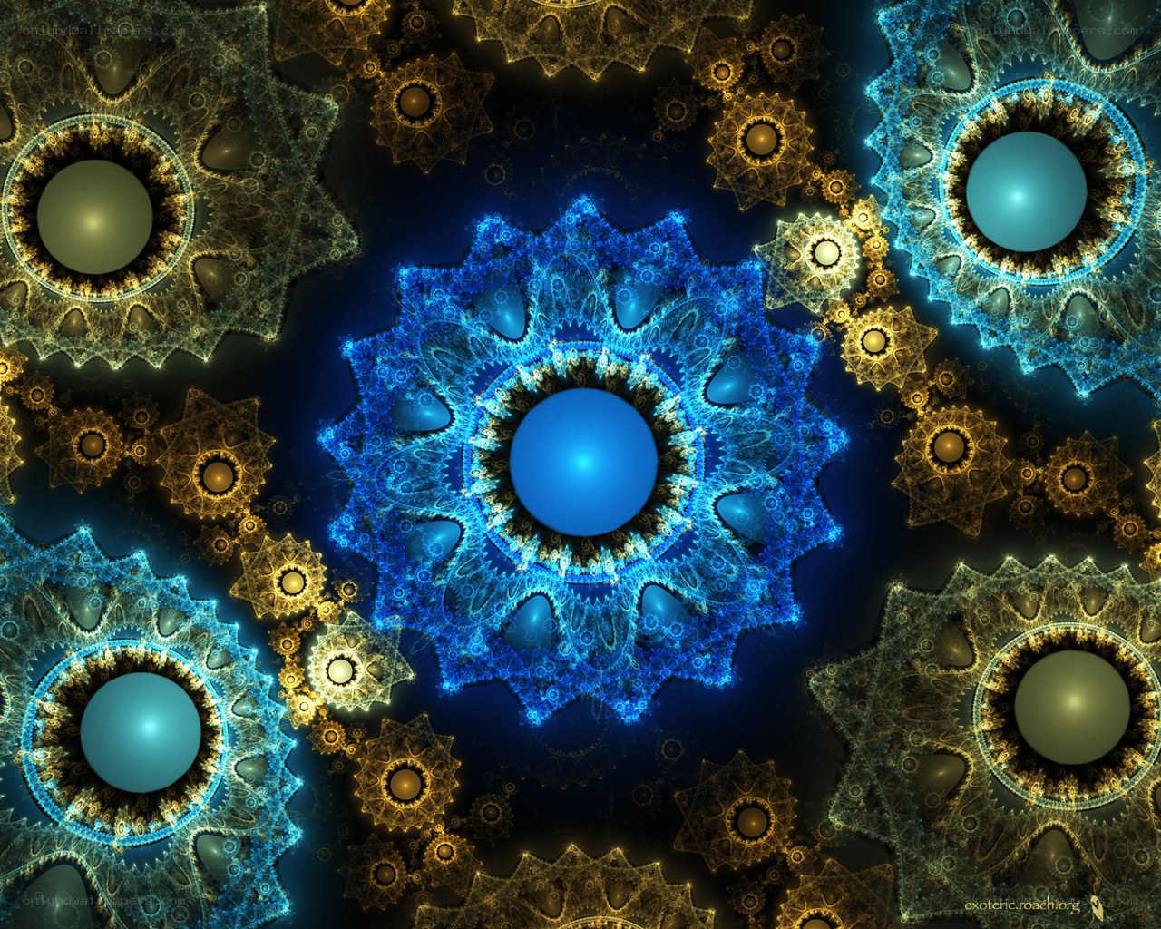 Fractal gear patterns