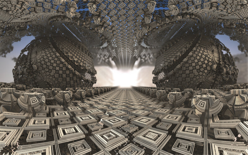 Fractal geometric landscape