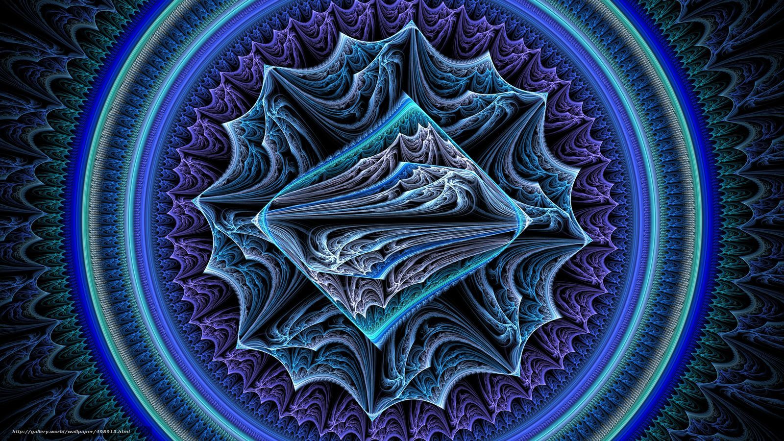 Fractal geometric mandala
