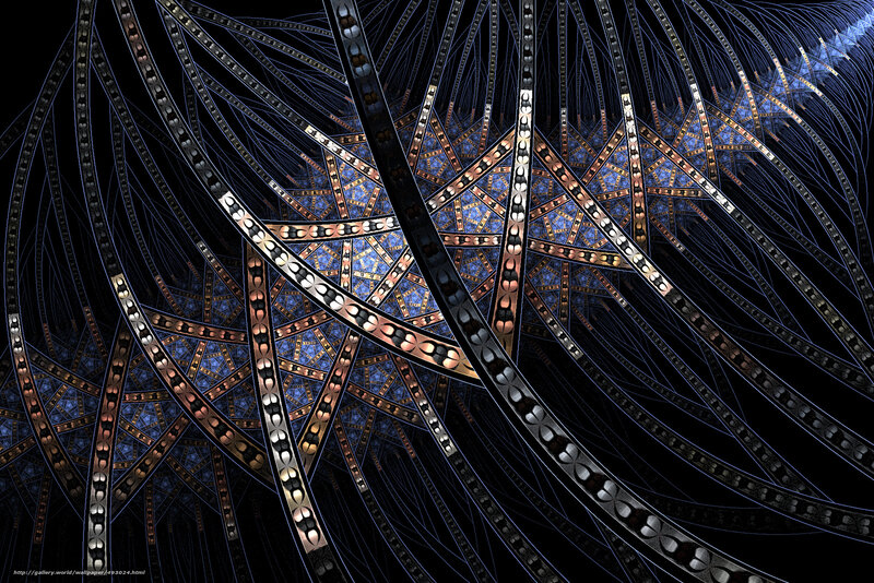 Fractal Geometric Pattern — Black, Complex