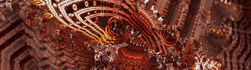 Fractal Geometric Pattern — Brown