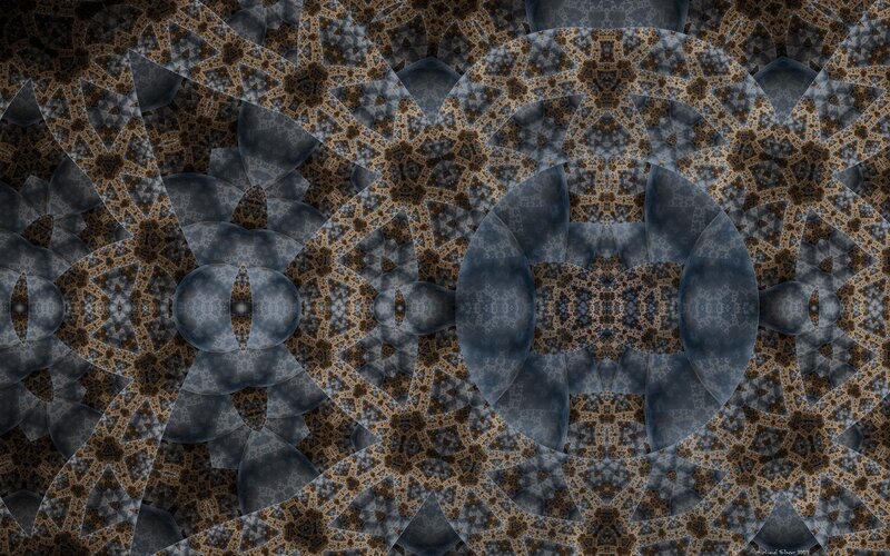 Fractal Geometric Pattern — Gray