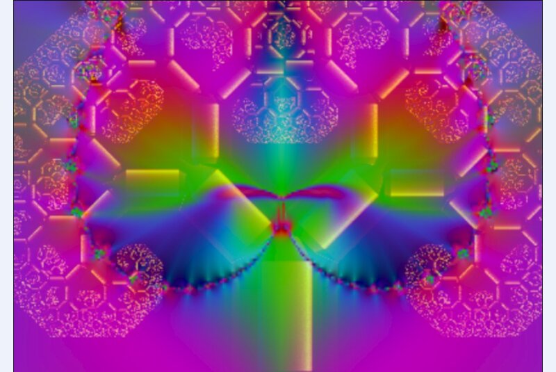 Fractal Geometric Pattern — Purple, Vibrant
