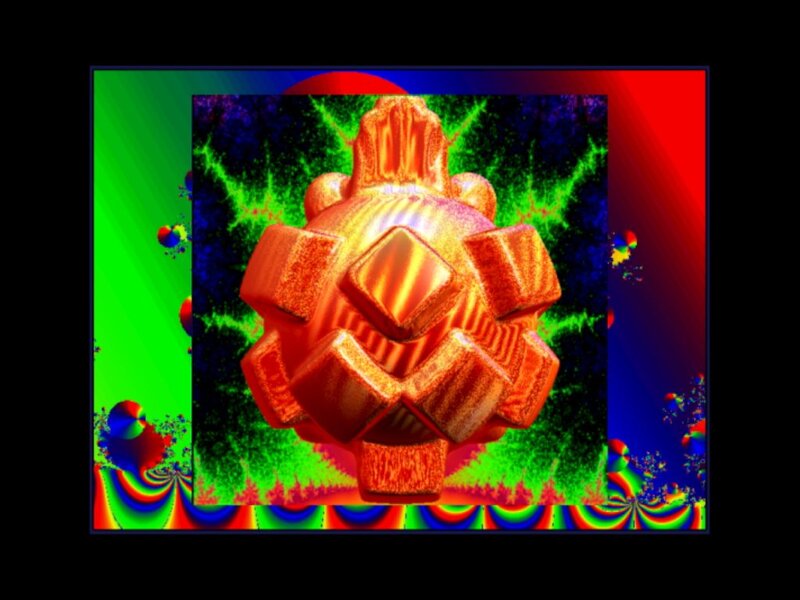 Fractal Geometric Shape — Red