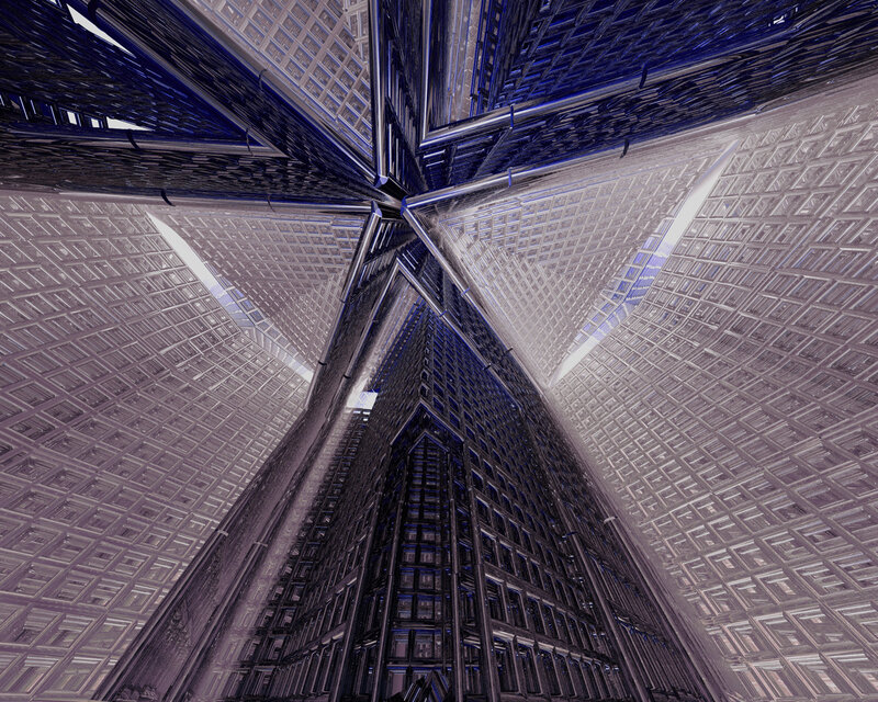 Fractal Geometric Structure — Blue