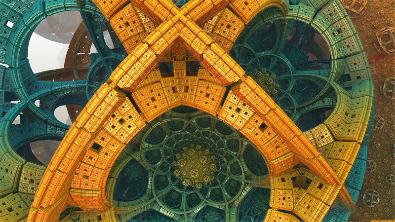 Fractal Geometric Structure — Gold, Complex