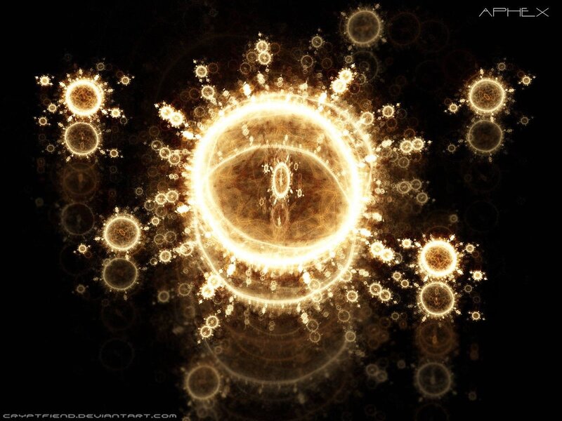 Fractal Glowing Circles