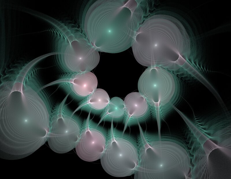 Fractal Glowing Orbs