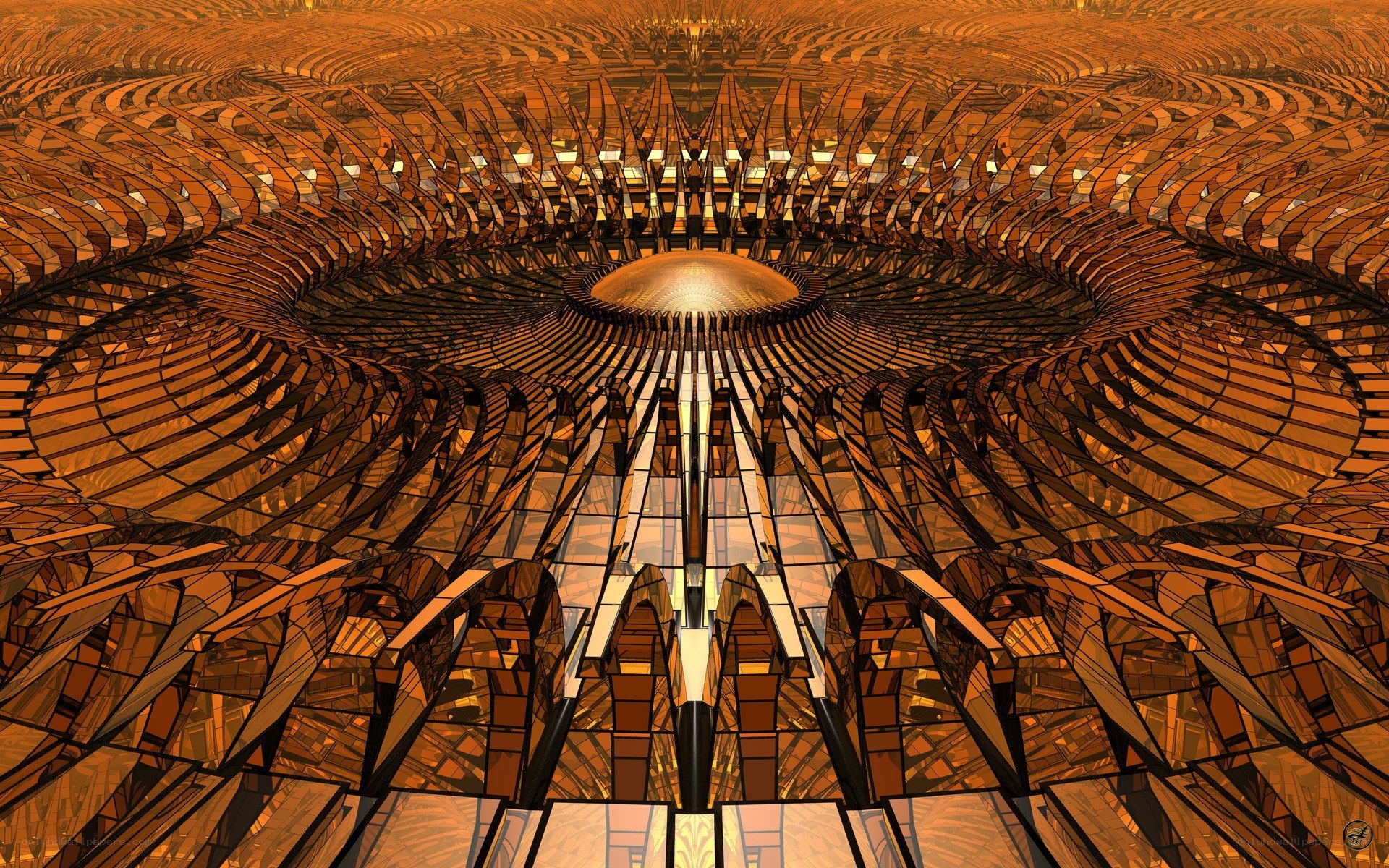 Fractal golden dome structure