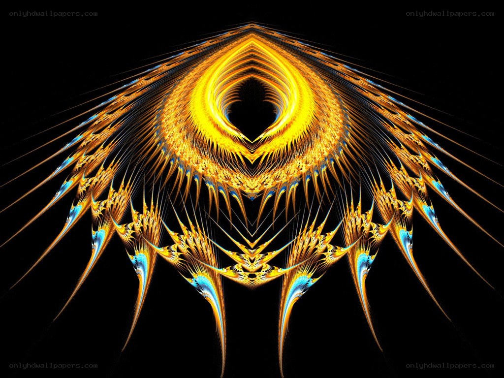 fractal golden eye design