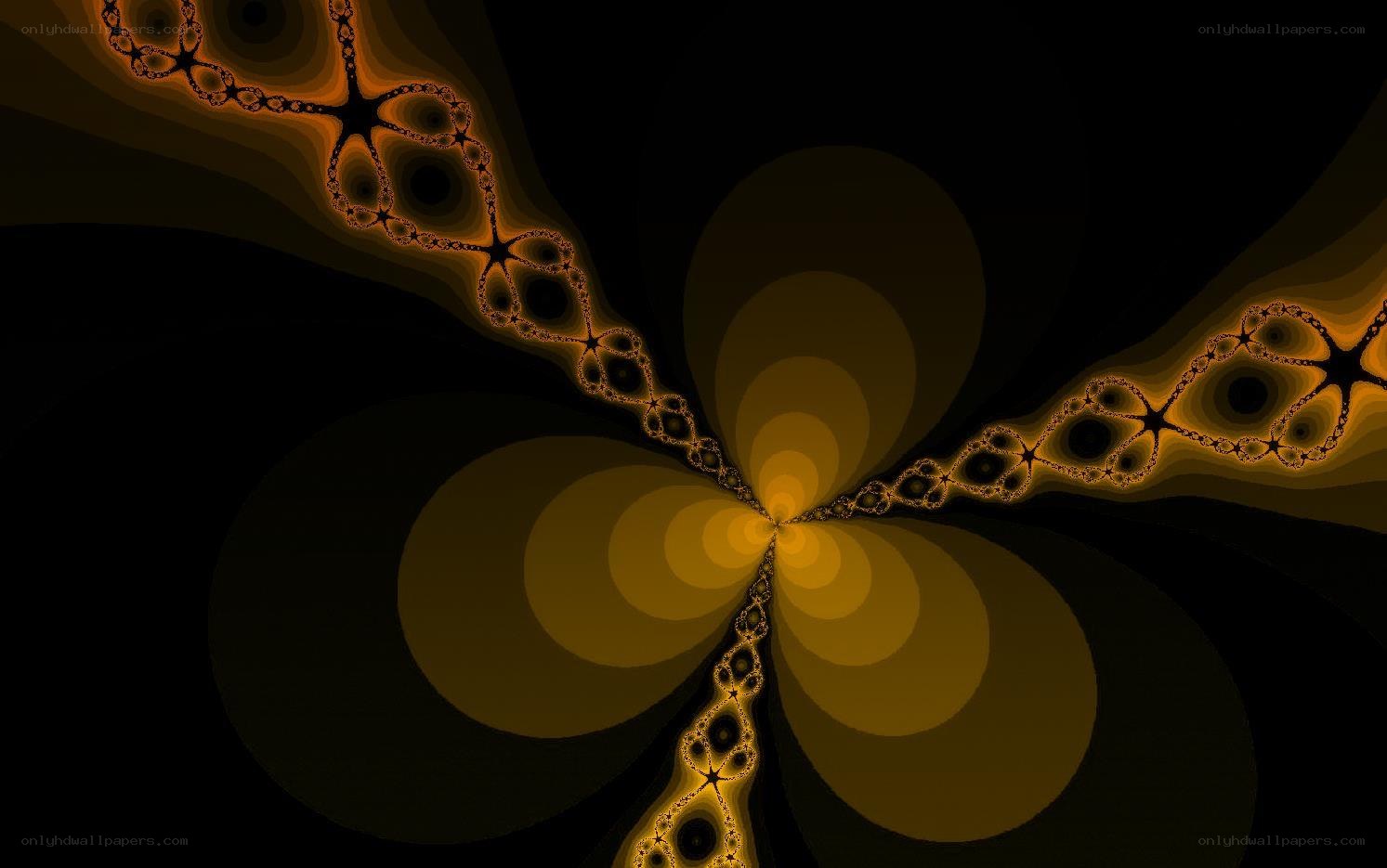 fractal golden flower