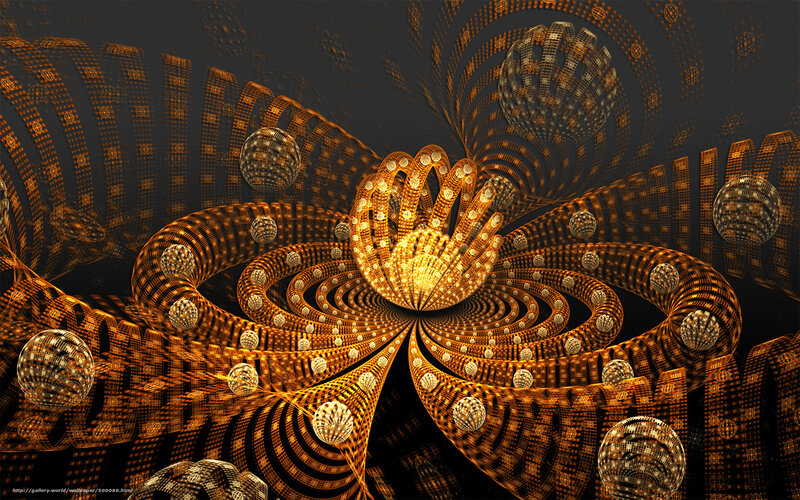 Fractal golden spiral design