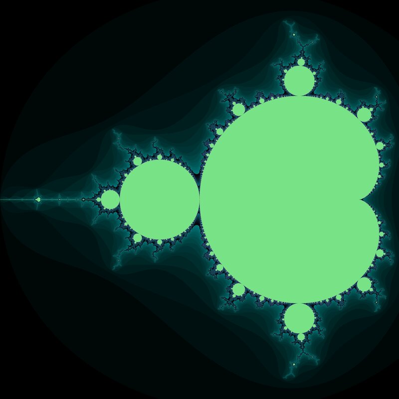 fractal green circles