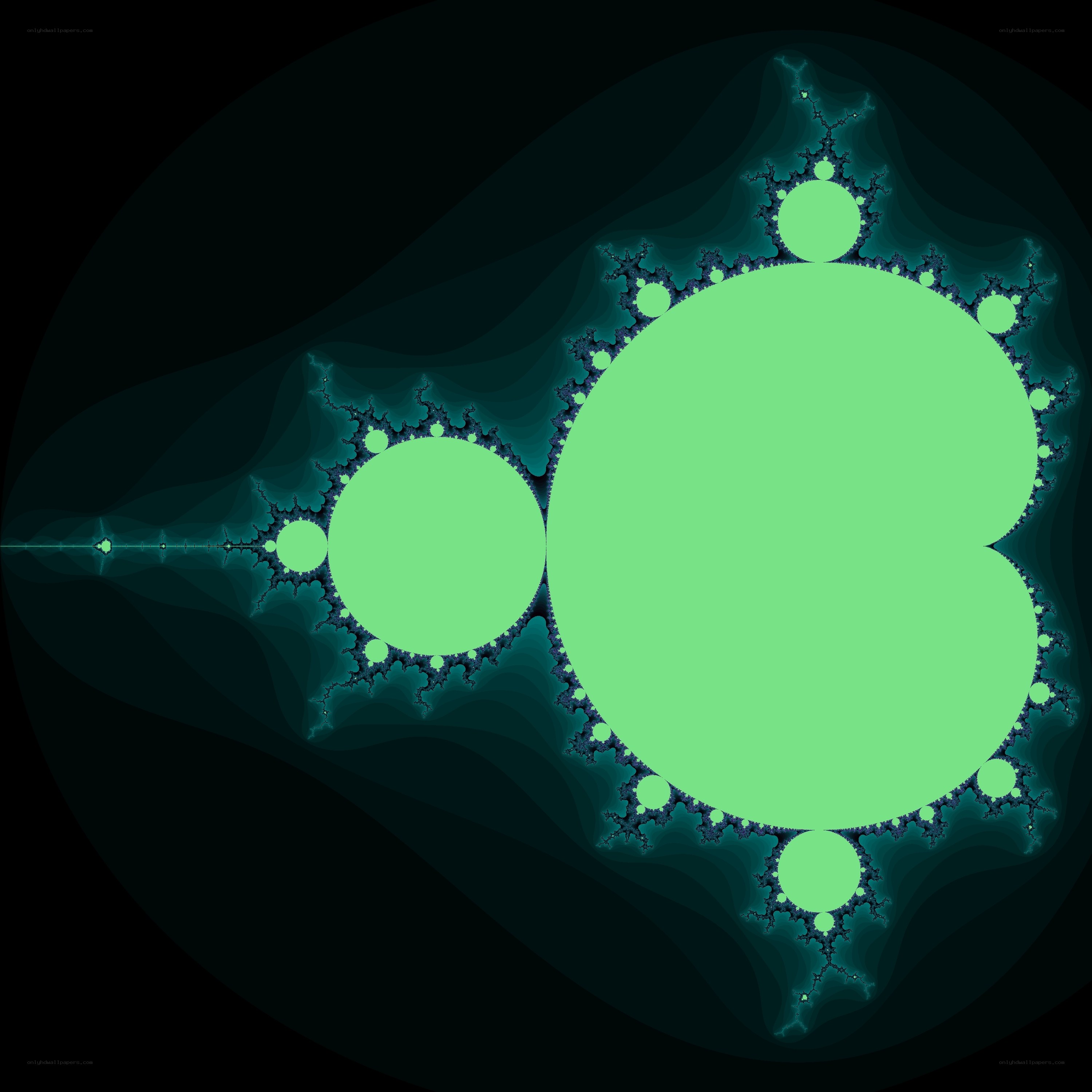 fractal green circles