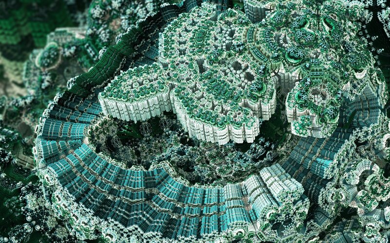 fractal green landscape
