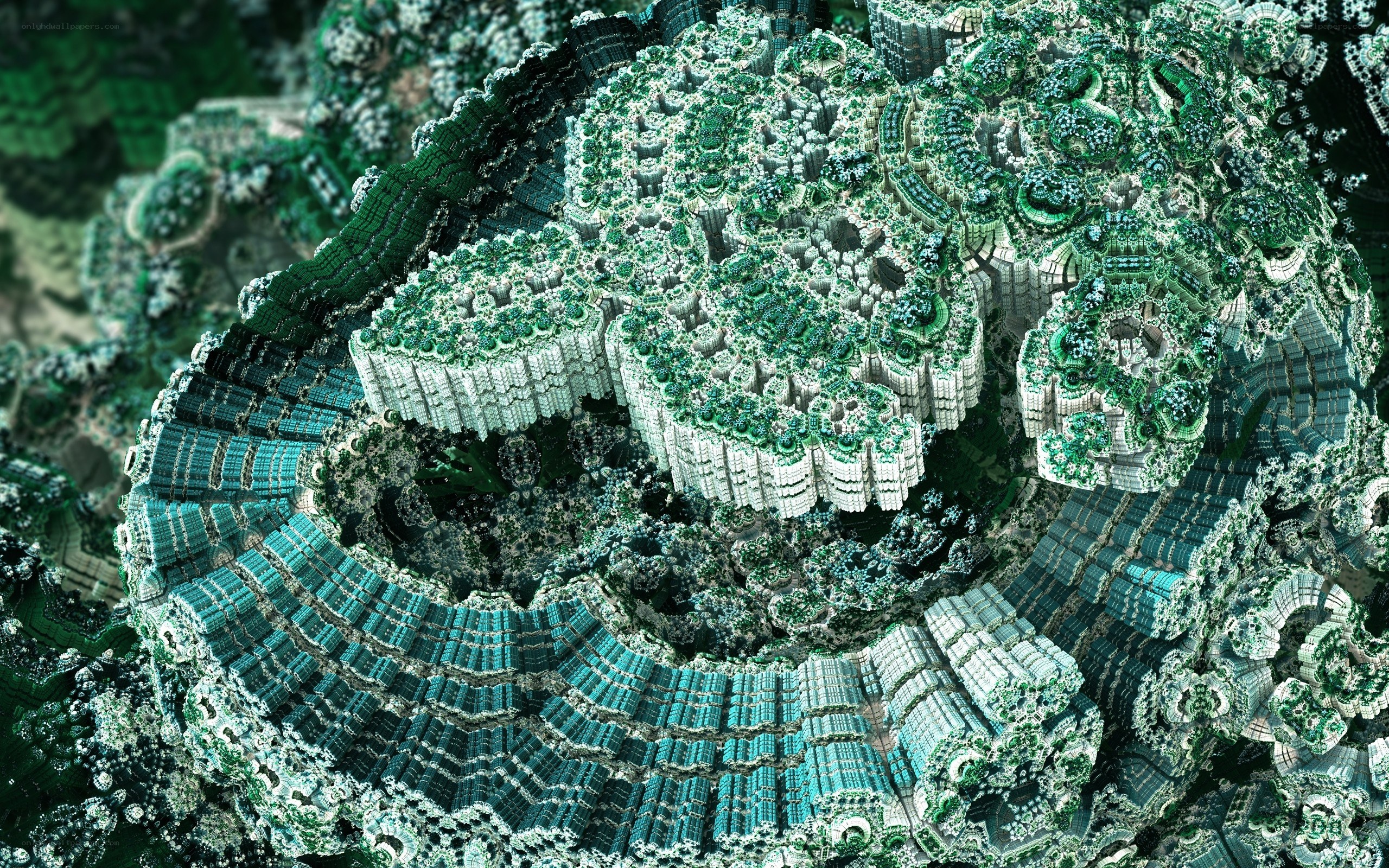 fractal green landscape