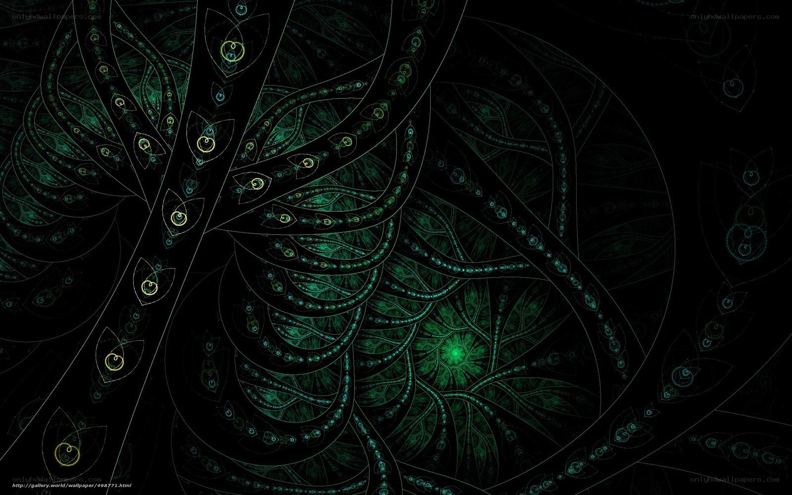 fractal green pattern