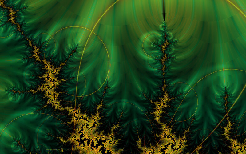 Fractal Green Patterns — Hypnotic