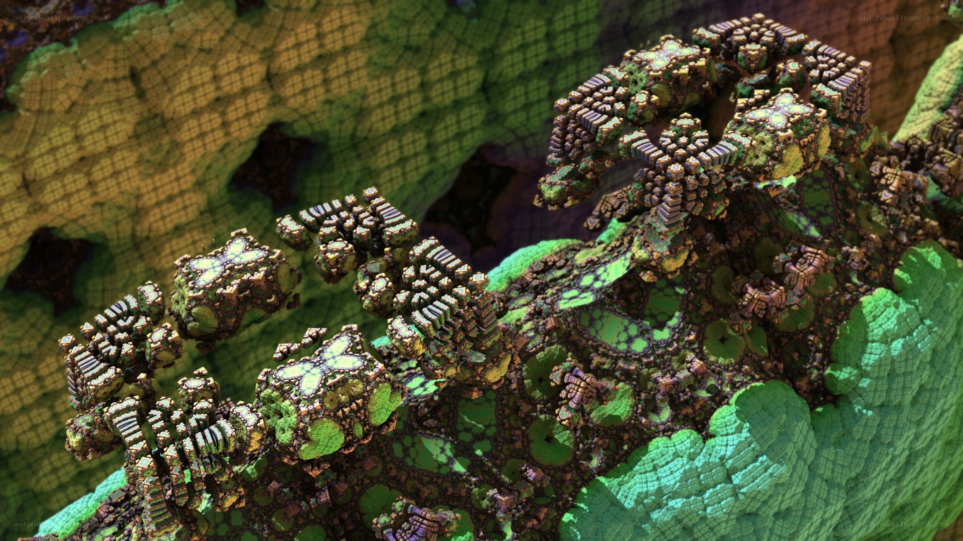 Fractal green structures