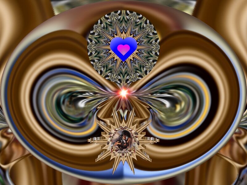 Fractal Heart and Star