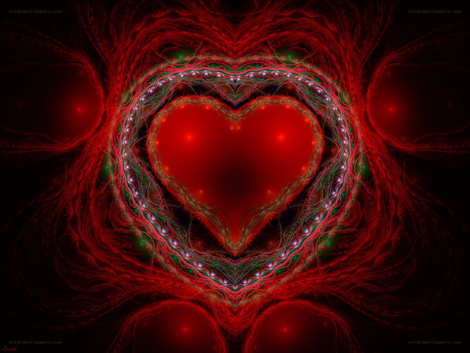 Fractal heart design