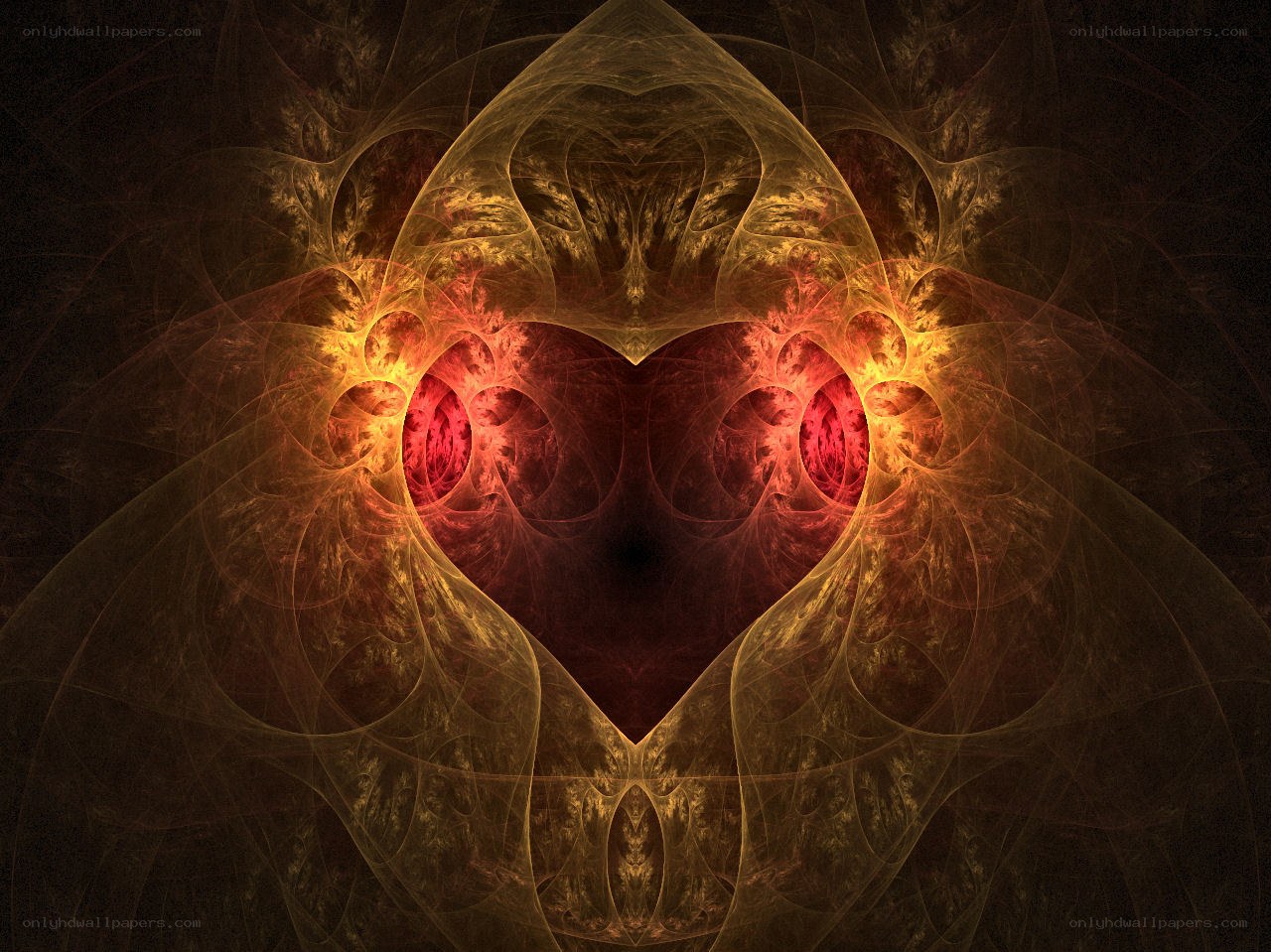 Fractal heart design