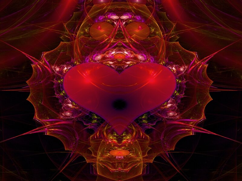 Fractal heart design