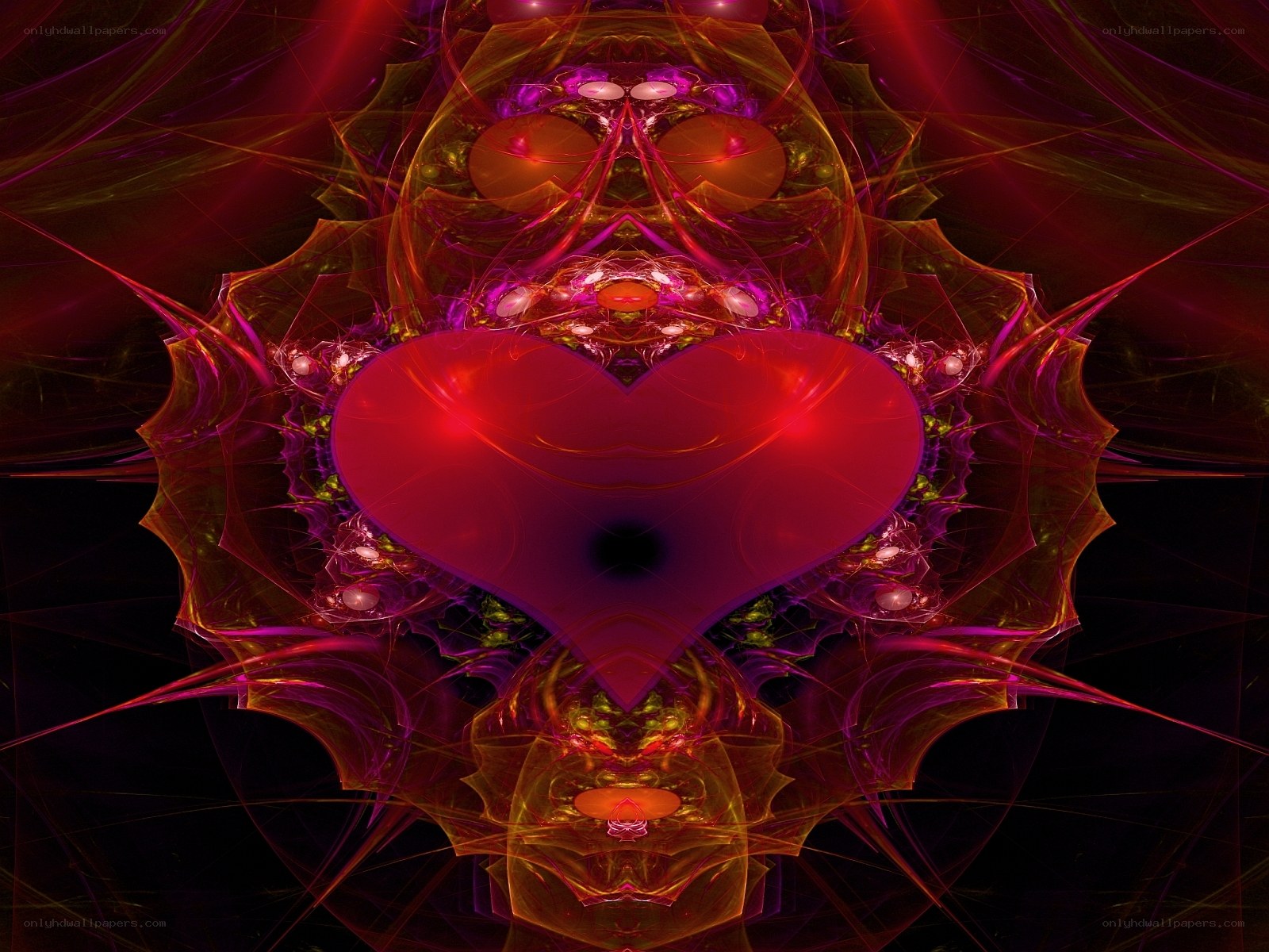 Fractal heart design