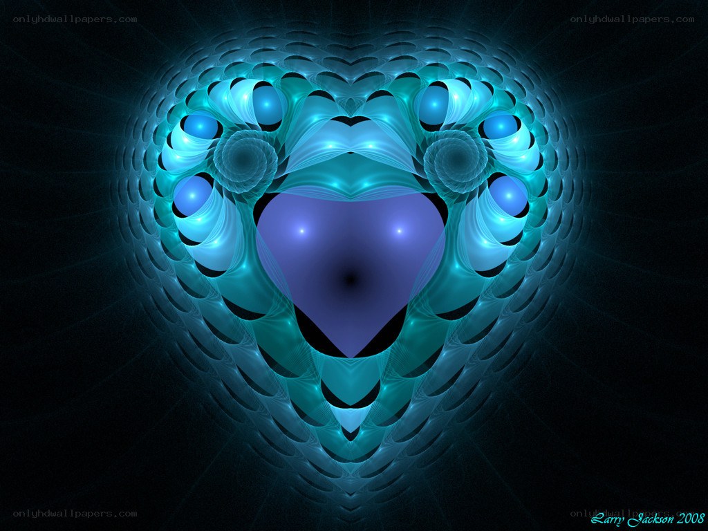 Fractal heart design